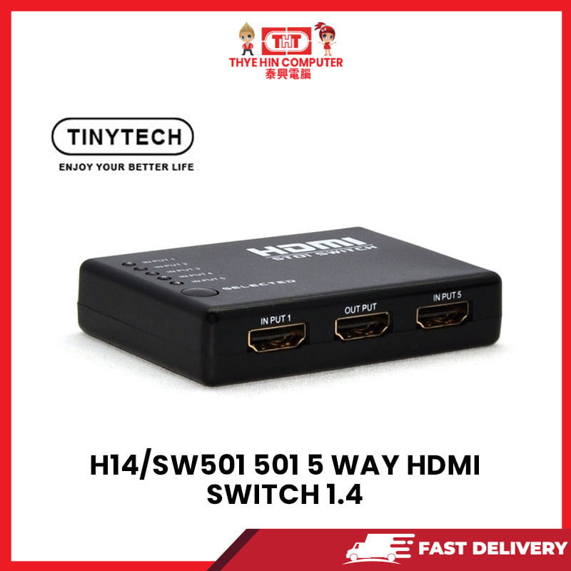 A03 H14/SW501 501 5 WAY HDMI SWITCH 1.4