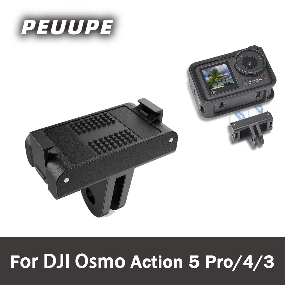 กล้องแอ็คชั่นแม่เหล็ก Quick Release สําหรับ DJI Action 5 Pro/3/4 อะแดปเตอร์กล้องอะแดปเตอร์ Quick Release ขาตั้งกล้อง Action 5 Pro อุปกรณ์เสริม