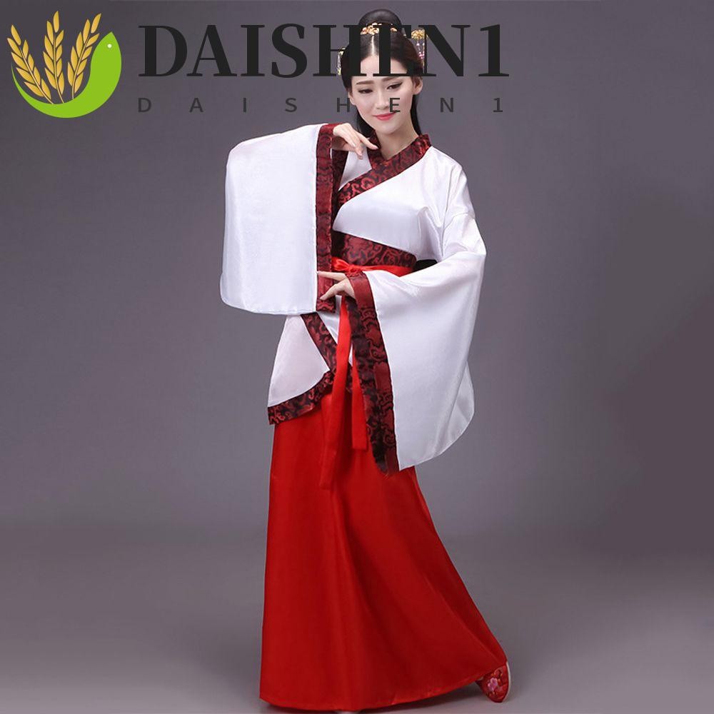 Daishen1 เสื้อผ้าโบราณ หรูหรา ชุดเอเชีย แบบดั้งเดิม แฟชั่น ประสิทธิภาพ หญิง เครื่องแต่งกาย Hanfu