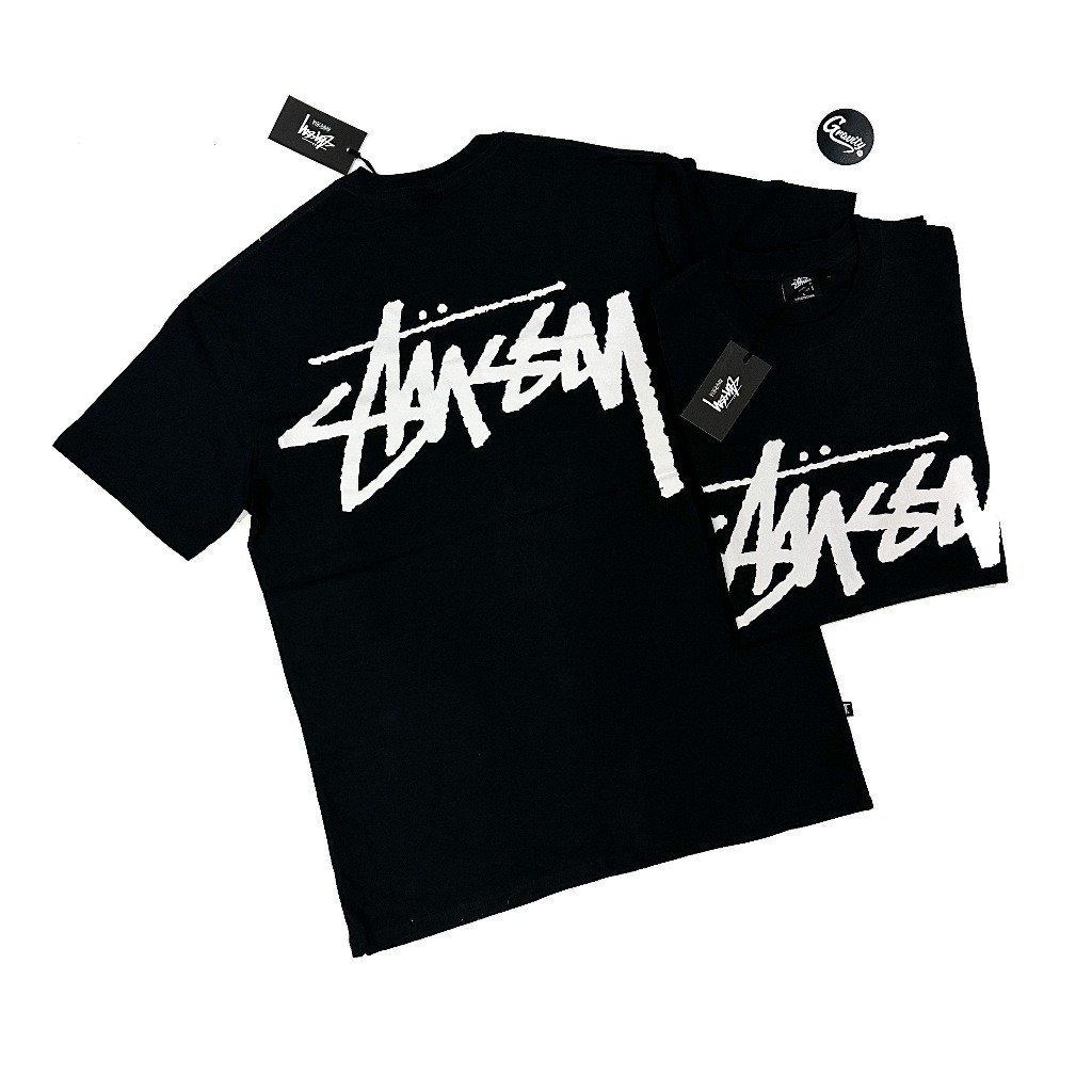 ปกติ🔥 T-ShirtT-Shirt[แท้💯%พร้อมจัดส่ง] Stussy Bigger Stock SS T-shirt (AU) S-5XL S-5XL 🔥