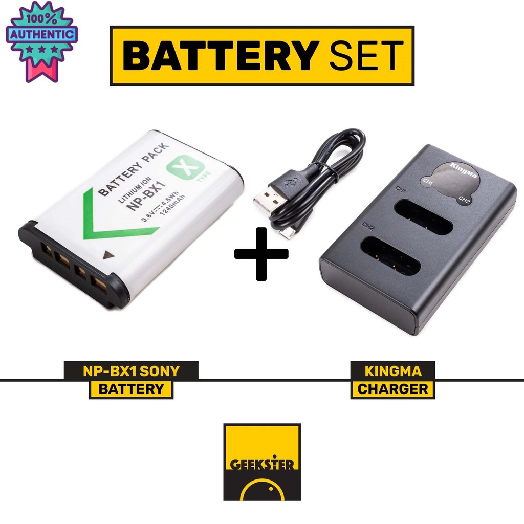 Kingma Battery charger SONY NP-BX1 แท่นชาร์จ สำหรั กล้อง SONY DSC ZV-1 ZV-1F RX1 RX1R RX100 - RX100 