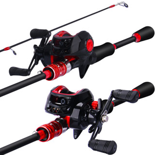 Frrtc ตกปลาชุดเต็ม 2 ส่วน Casting Rod Baitcasting 7.2:1 อัตร…