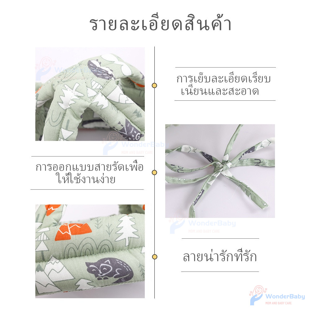 WONDERBABY กันน็อคเด็ก กันน็อกเด็ก ปกป้องอันตรายจากการล้ม หมวกเด็ก เด็กหัดเดิน หมวกกันกระแทกเด็ก 360 องศา หมวกกันกระแทก