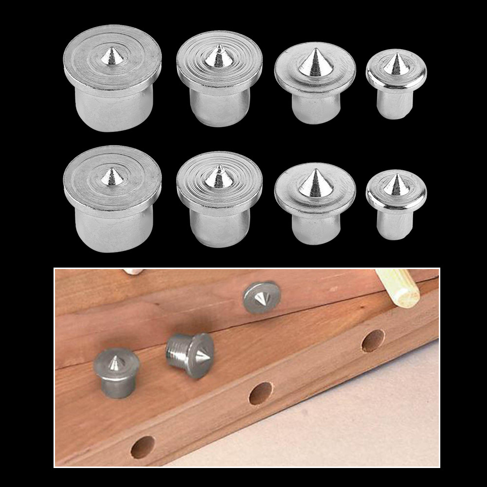 8 ชิ้น Center Dowel Tenon Pin ไม้จุด 6/8/10/13 มิลลิเมตรชุดการจัดตำแหน่งสำหรับเจาะรูงานไม้เครื่องมือ