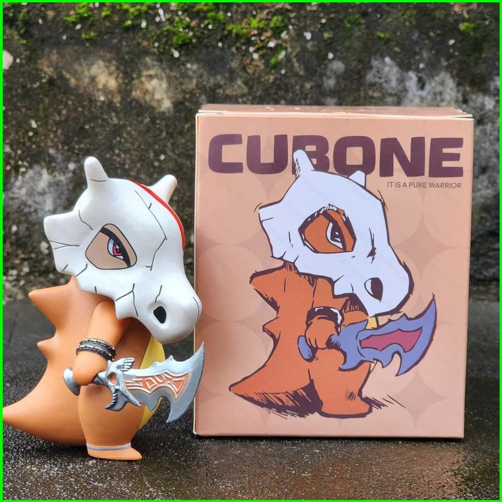 Yb2 Pokemon Action Figure Cubone Cos God of War Kara genie อาวุธตุ๊กตาของเล่นสําหรับเด็กคอลเลกชันเคร