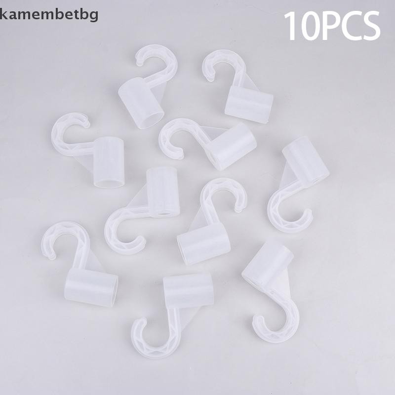 Kamembetbg 10 ชิ้นพลาสติกหนา Hook สําหรับชุด Locker ชั้นวางตู้เสื้อผ้า Hook Fitgs DIY Party Supplies เด็กเต็นท์เกมห้องข้อต่อ TH