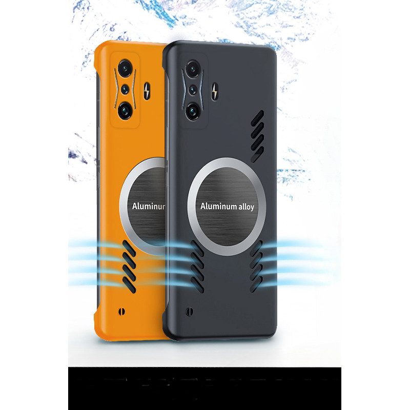 หรูหรา Graphene การกระจายความร้อนระบายความร้อนแม่เหล็กเคสโทรศัพท์สําหรับ Xiaomi Redmi K50 เกม POCO F4 GT ฝาครอบไร้กรอบบาง