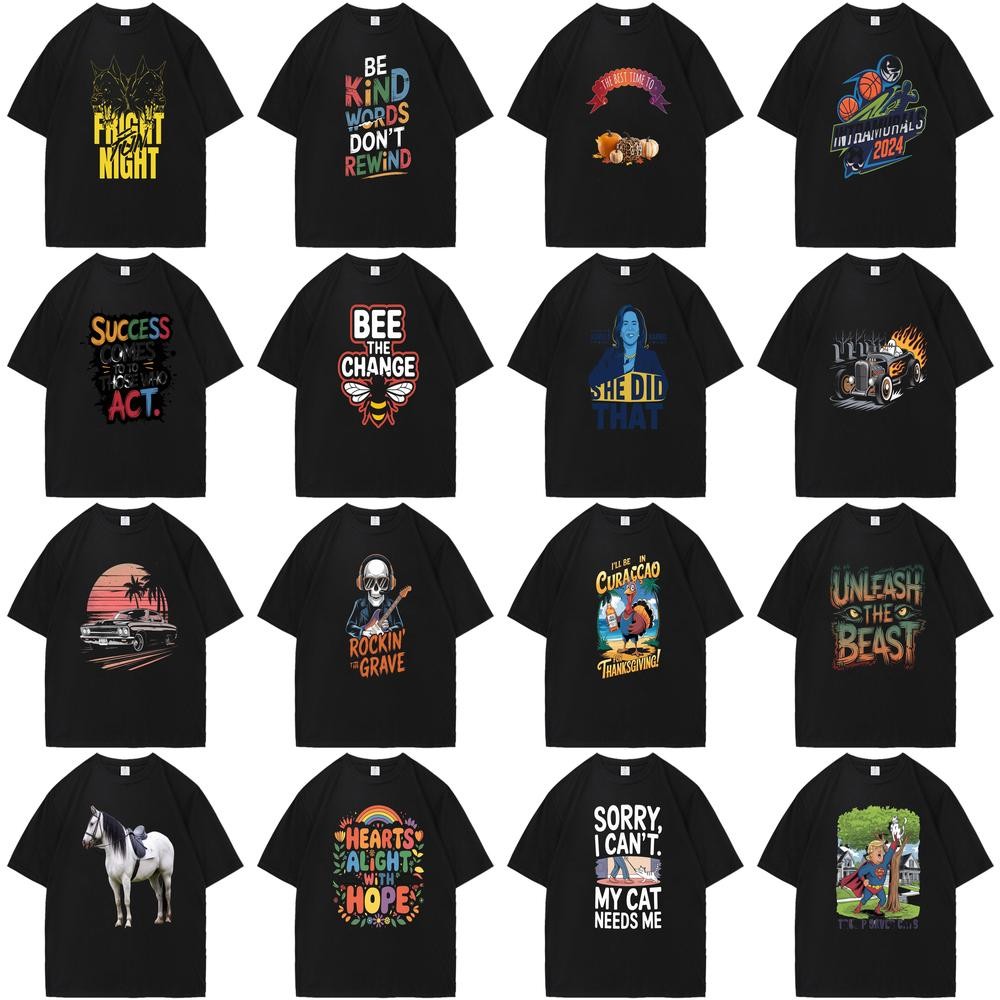 เสื้อยืดลาย Wolf FRIGHT NIGHT