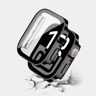 กระจกนิรภัยชุบสำหรับ for Apple Watch Ultra/SE 3 2 49 มม. IWatch Series 11 10 9 8 7 SE 6 5 4 3 40 41 44 45 มม.