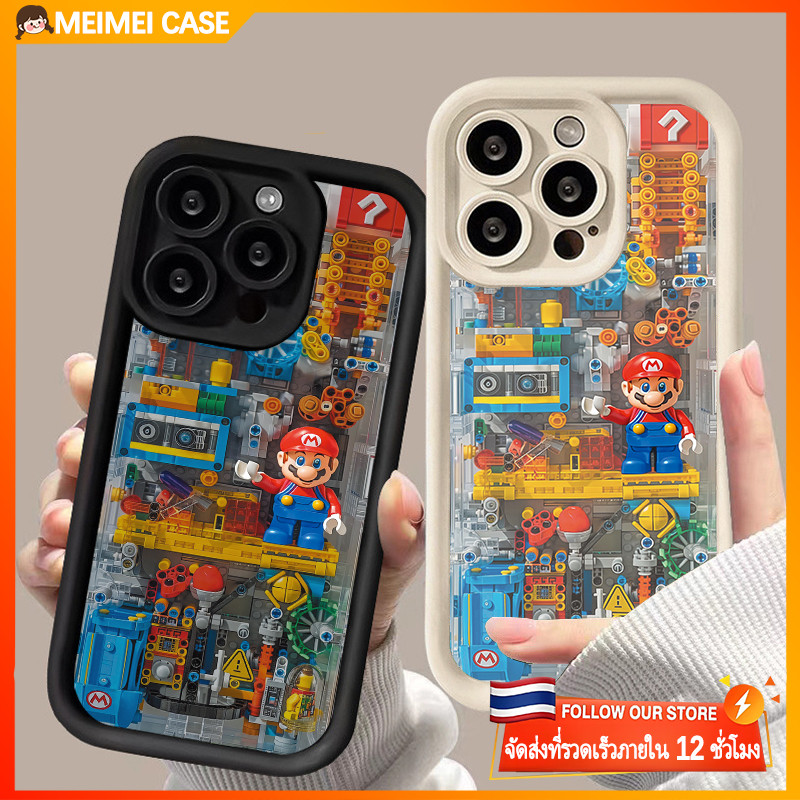 เคสนิ่มสำหรับเกมมาริโอใช้ได้กับ VIVO Y20 Y27 Y36 Y21 Y15s Y12i Y17s Y02 Y17 Y21s Y100I Y22 Y15 Y12 Y16 Y33s Y91 Y22s