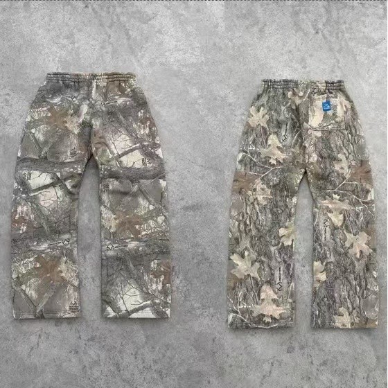 Y2k Baggy กางเกงลายพรางพิมพ์ High Street Hip Hop กางเกงเหงื่อผู้ชายขนาดใหญ่ Unisex Casual Camo กางเกง Streetwear