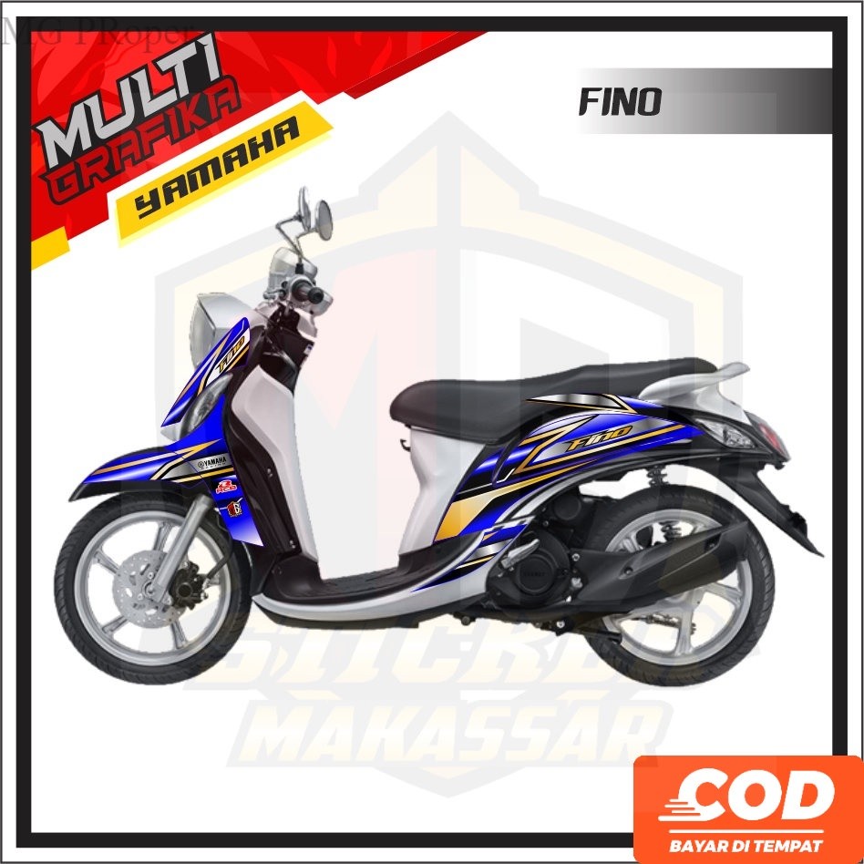 FINO 125 สติ๊กเกอร์ติดมอเตอร์ไซค์แบบมีลาย A Multi Variant Motif