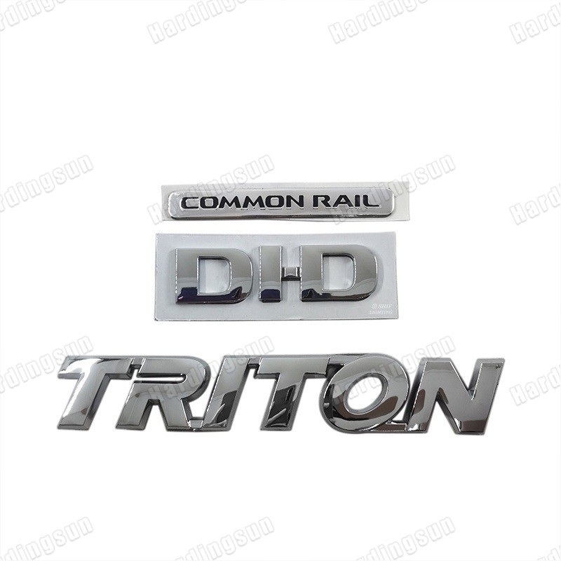 1 X ABS COMMON RAIL DID TRITON ตัวอักษรรถอัตโนมัติด้านหลังตกแต่งป้ายสัญลักษณ์สติกเกอร์รูปลอกสําหรับ Mitsubishi DID COMMON RAIL TRITON