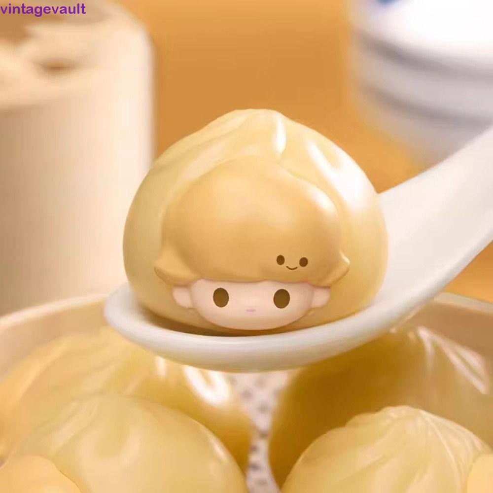 Vintagevault Popbean Dimoo series, ขนมปังไอน้ํา Popbean mini Dimoo ตุ๊กตาขนมปังไอน้ําการ์ตูนแฟชั่น K