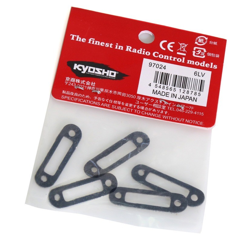 5pcs 6591/97024 ปะเก็นท่อไอเสียไม่ใช่ใยหินสําหรับ Kyosho FW06 1/10 RC รถอะไหล่อัพเกรดอุปกรณ์เสริม