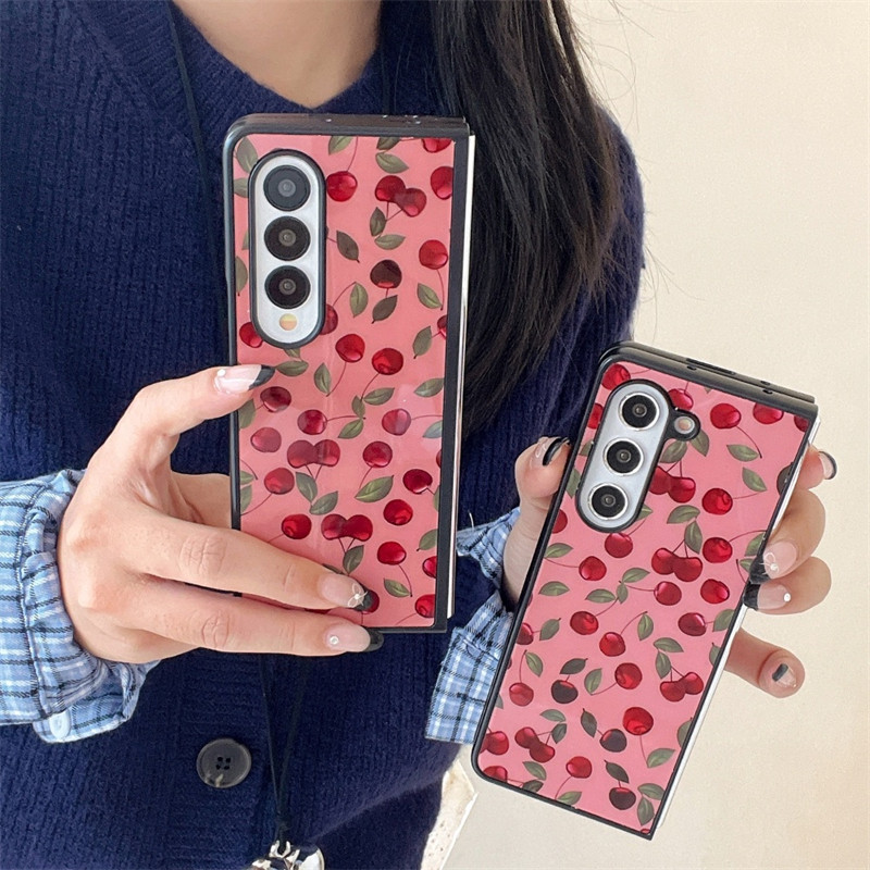 น่ารักความงามหรูหราปลอก Z พับ 6 5 4 3 รูปแบบพีซีแบบแข็งสําหรับ Samsung Galaxy Z Fold6 Z Fold5 Fold4 Fold3 เคสโทรศัพท์ระดับพรีเมียม