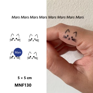 Mars Tattoo NEW Technology_magic คงทนยาวนาน 2 สัปดาห์, สติกเกอร์รอยสัก, รอยสักชั่วคราว, ลูกแมวน่ารัก, MNF130