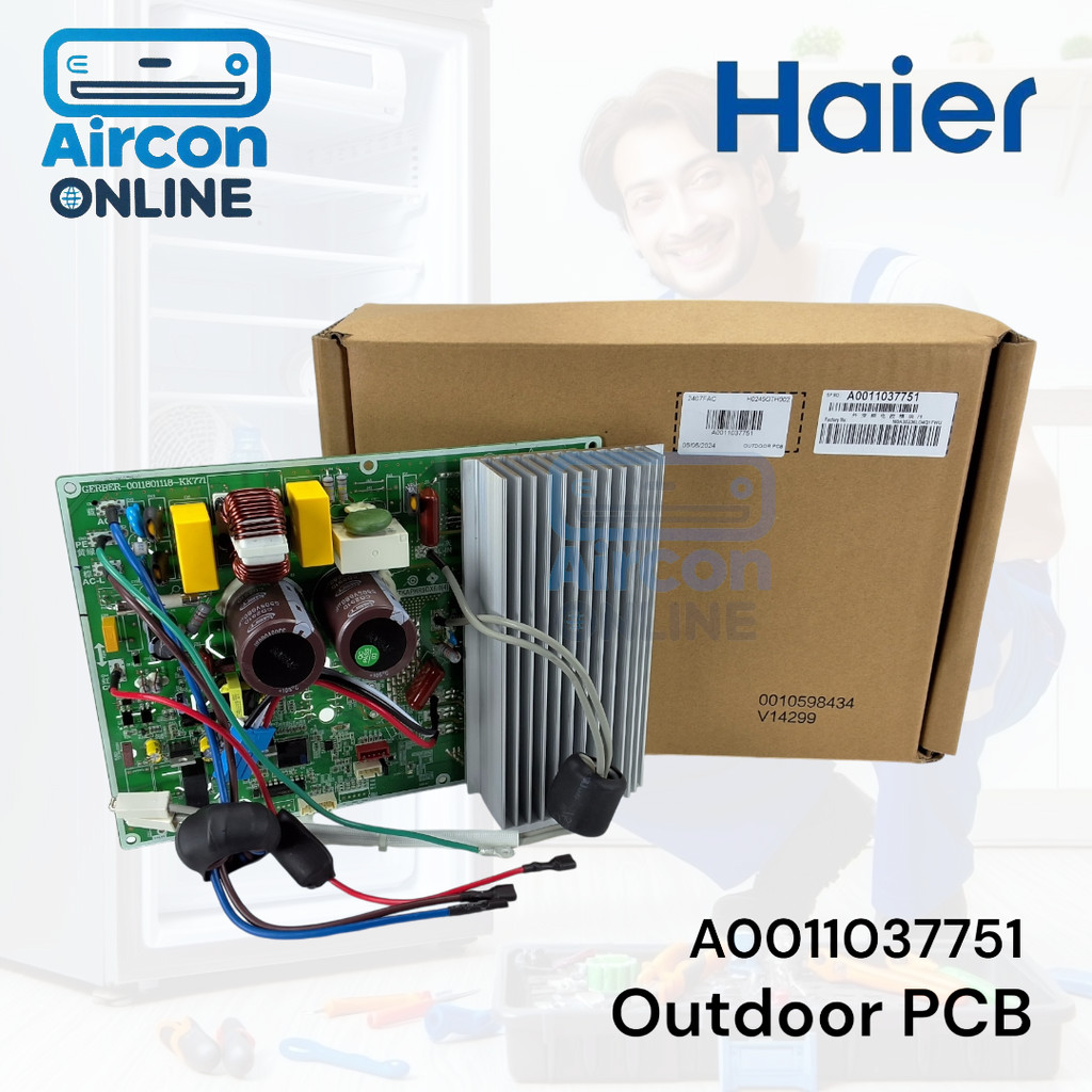 Outdoor PCB แอร์ HAIER รุ่น HSU-18VQRA, HSU-18CQAA,CE-18VPATC และรุ่นอื่นๆตามรายละเอียด รหัสสินค้า A0011037751 ของแท้… ราคา ถูกที่สุด ดีลบีเคเค แกลเลอรีภาพที่ 2