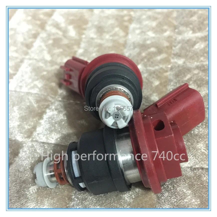 ประสิทธิภาพสูง 740cc หัวฉีดน้ํามันเชื้อเพลิงสําหรับ nissan SR20DET SR16VE SR18DE SR20DE SR20VE RB25 