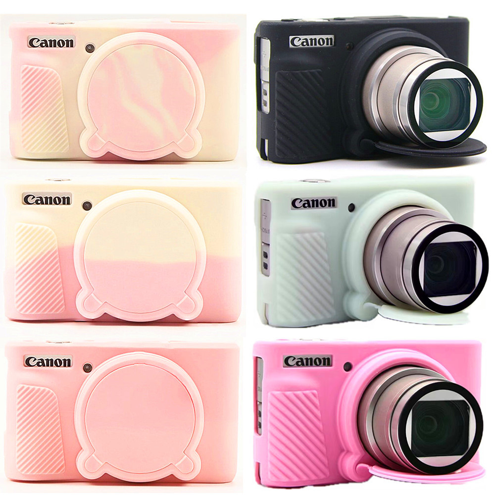 ใหม่ SX730 SX740 ซิลิโคนเกราะผิวกรณีป้องกันกระเป๋ากล้อง DSLR สําหรับ Canon Powershot SX730HS SX740HS