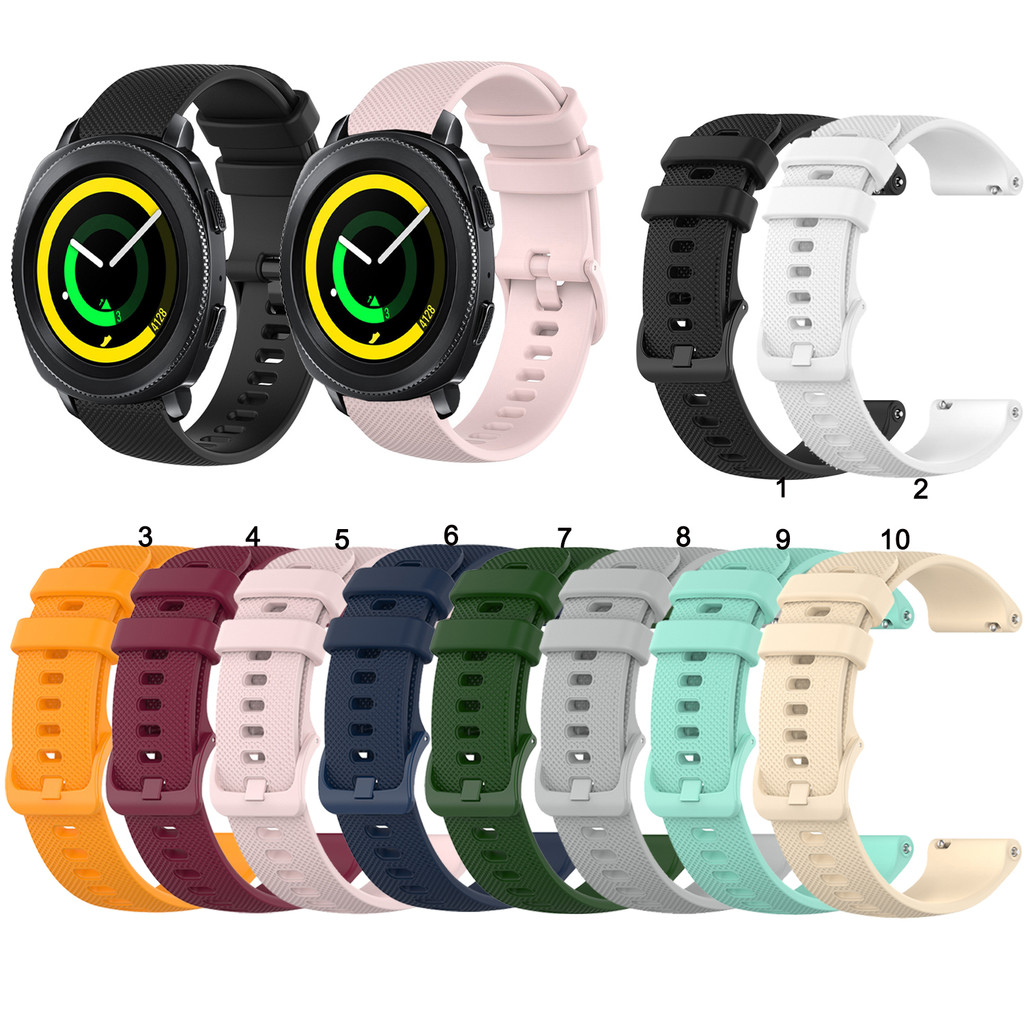 สายรัดซิลิโคนสําหรับ Samsung Galaxy Watch FE 7 6 5 4 3 Galaxy Watch 6 4 นาฬิกาคลาสสิก 5 pro Active 2 เกียร์ S4 สร้อยข้อมือนาฬิกา