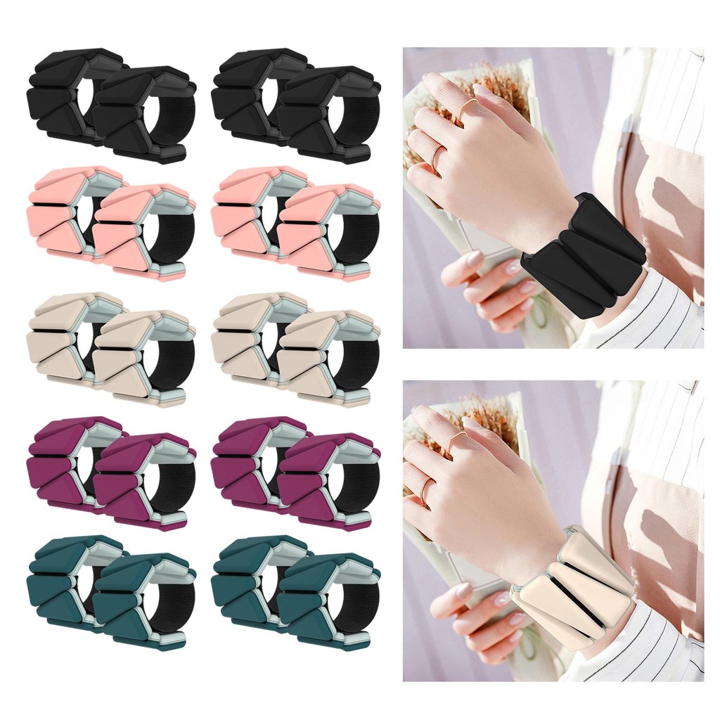 [gedonna] 2x Ankle Weights Wrist Weights Leg Weights Straps Training Silicone Weighted Bracelet for 