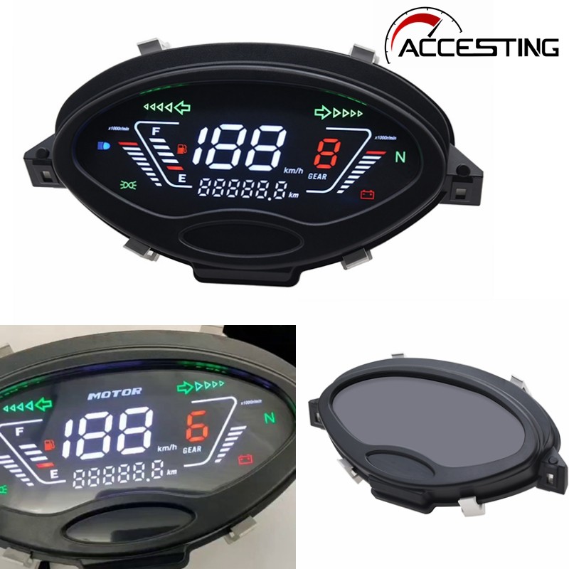 สําหรับ Honda Charisma 125 X & D Wave125S นวัตกรรม 125 NOVA 125 DIGITAL METER รถจักรยานยนต์ Speedometer Full ​มิเตอร์ LCD Assy