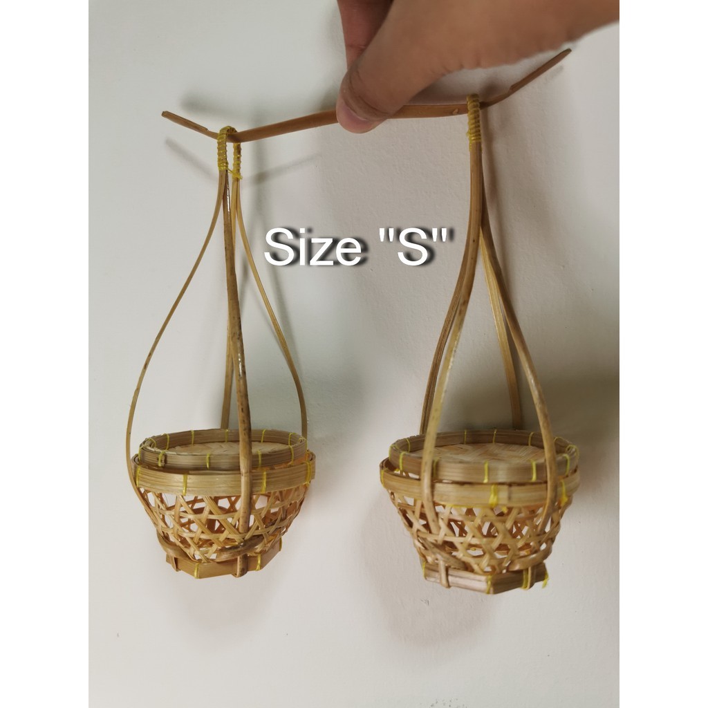 Set หาบจิ๋ว หาบเปล่า หาบไม้ไผ่ #ของจิ๋ว #Dollhouse - รูปที่ 6