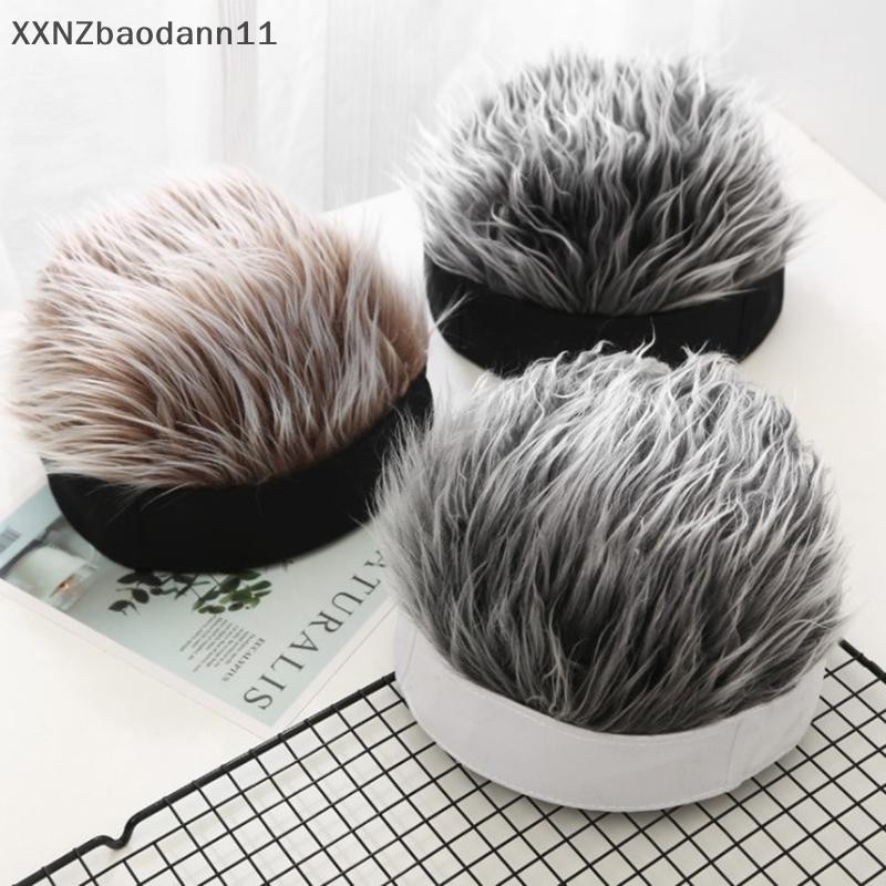 Xnz 1 ชิ้นแปลกหมวกฮิปฮอปกับ Spiked ผมปลอมตลก Retro สั้น Melon MHF