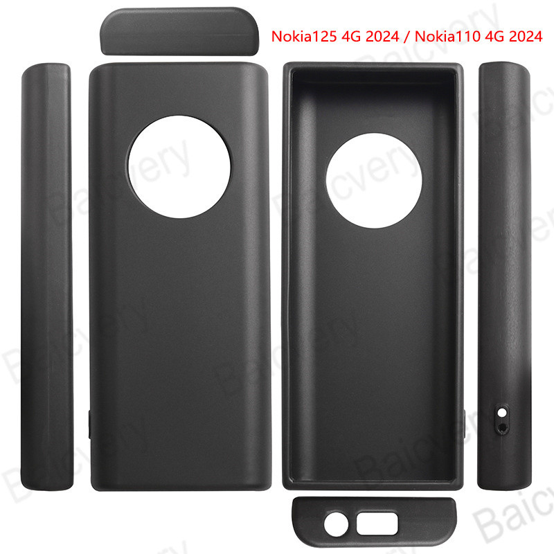 ปลอกสําหรับ Nokia 125 HMD 110 4G 2024 พร้อมฟิล์มนุ่มป้องกัน Screem ระเบิดนาโน ( ไม่รวมโทรศัพท์)