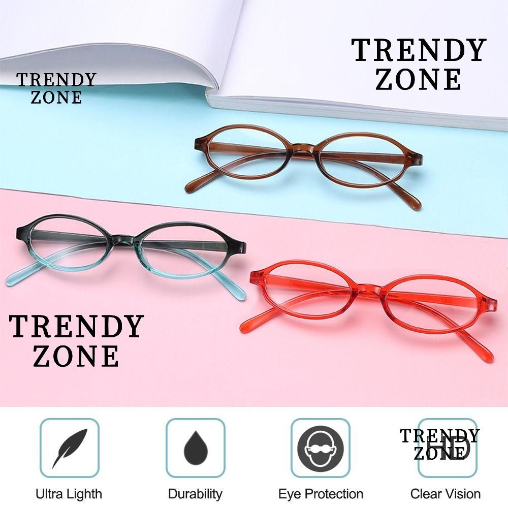 Trendyzone กรอบแว่นตาสาวเผ็ดญี่ปุ่น, กรอบรูปไข่ขนาดเล็กสไตล์ INS ไม่มีแต่งหน้าแว่นตาธรรมดา, แว่นตาแฟชั่น Y2K สําหรับผู้หญิง