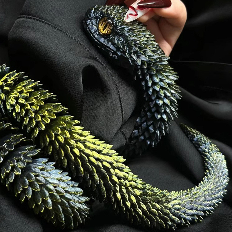3d พิมพ์งูเครื่องประดับ 3d พิมพ์โต๊ะงูจําลองรุ่น Viper Craft เดสก์ท็อปเครื่องประดับเด็กผู้ใหญ่ของขวัญวันเกิดตกแต่งบ้าน