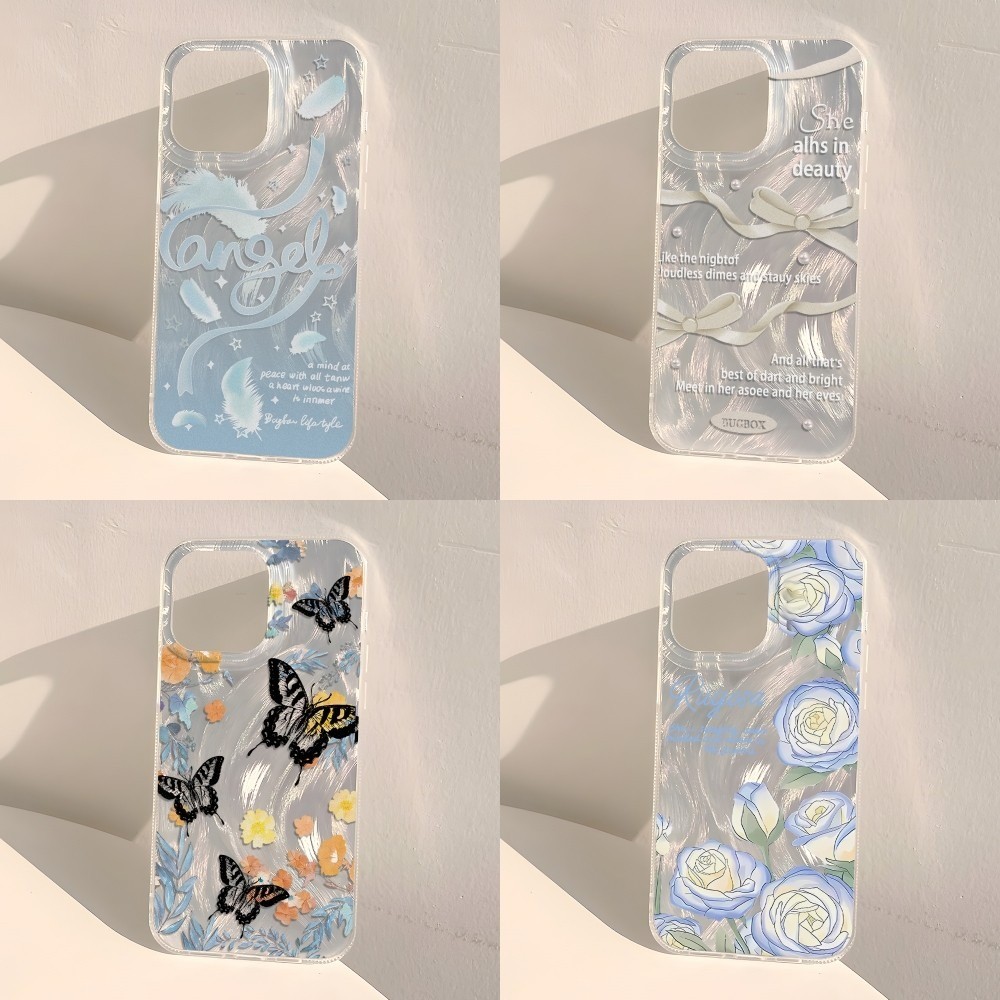 Case For Xiaomi Redmi 13C 12C 10 11A 9C A1 A2 Note 13 12 11 10 9 Pro POCO C55 C65 X6 M6 Pro เคสFeather Laserเคสโทรศัพท์