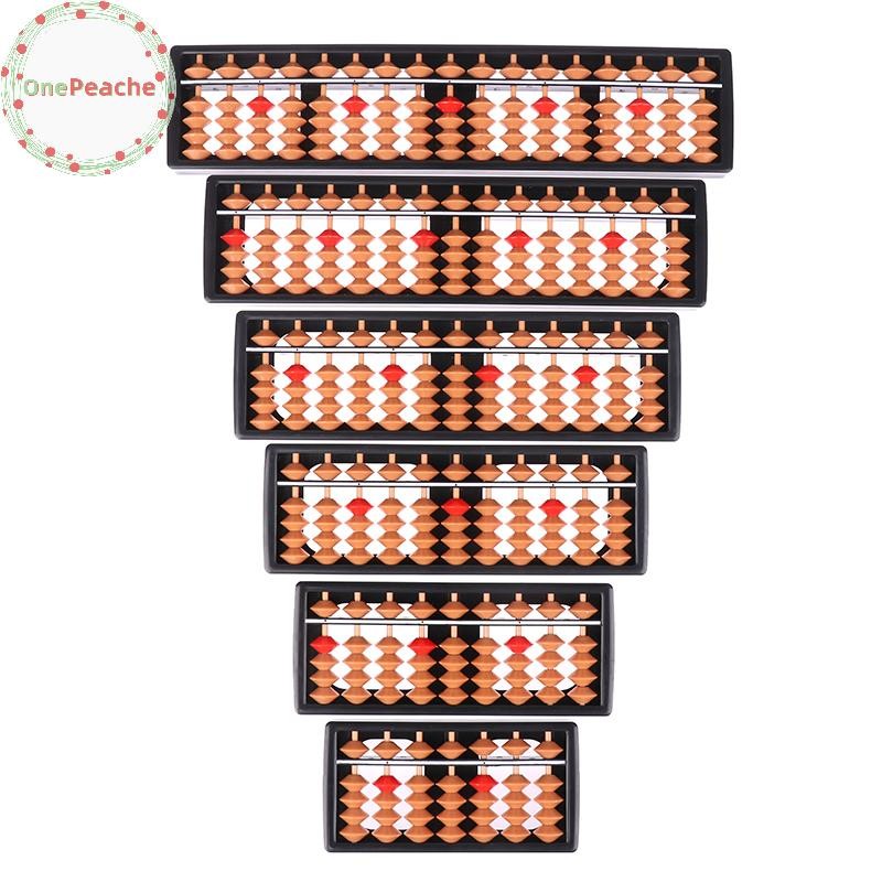 Onepeache คณิตศาสตร์เริ่มต้น 7/9/11/13/15/17 หลักแท่งเด็กใหม่ Mini Standard Abacus Soroban เครื่องคิดเลข Coung เครื่องมือ TH