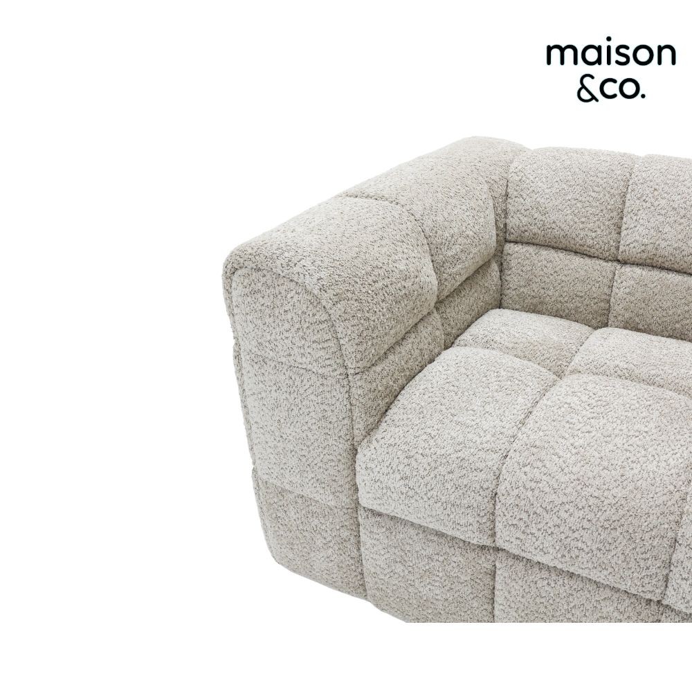 SB Design Square โซฟา 1S  LOFTA สีน้ำตาลอ่อน (127x86x72 ซม.)  แบรนด์ MAISON&CO. - รูปที่ 4