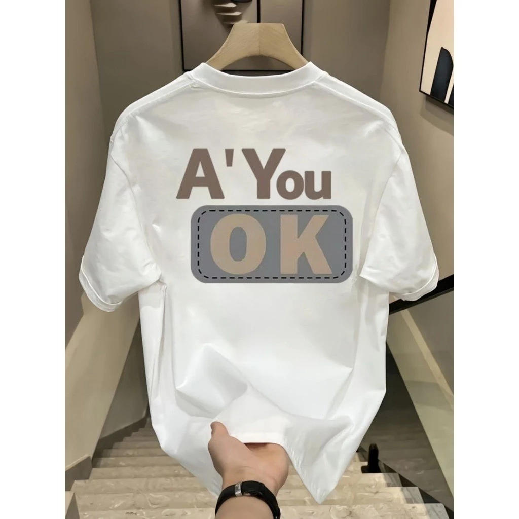 เสื้อยืดคอกลมแขนสั้นพิมพ์ลายตัวอักษร thumbnail 9