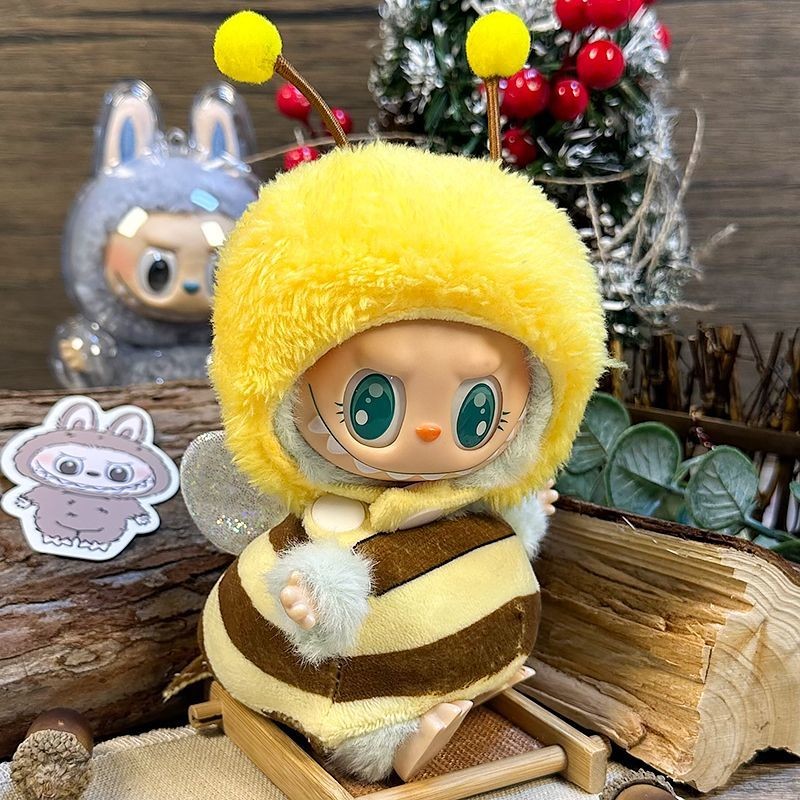 Labubu Bee Clothes 15cm 17cm Doll Clothes Cute Toys Accessories