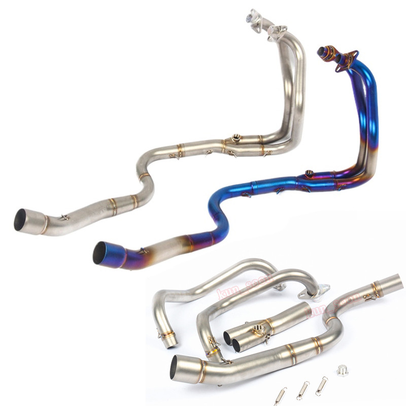 Ninja250 Ninja300 Z250 Z300 Header ท่อ Moto ระบบไอเสีย Mdification เชื่อมต่อกับ 51 มม./2" ID ท่อไอเส