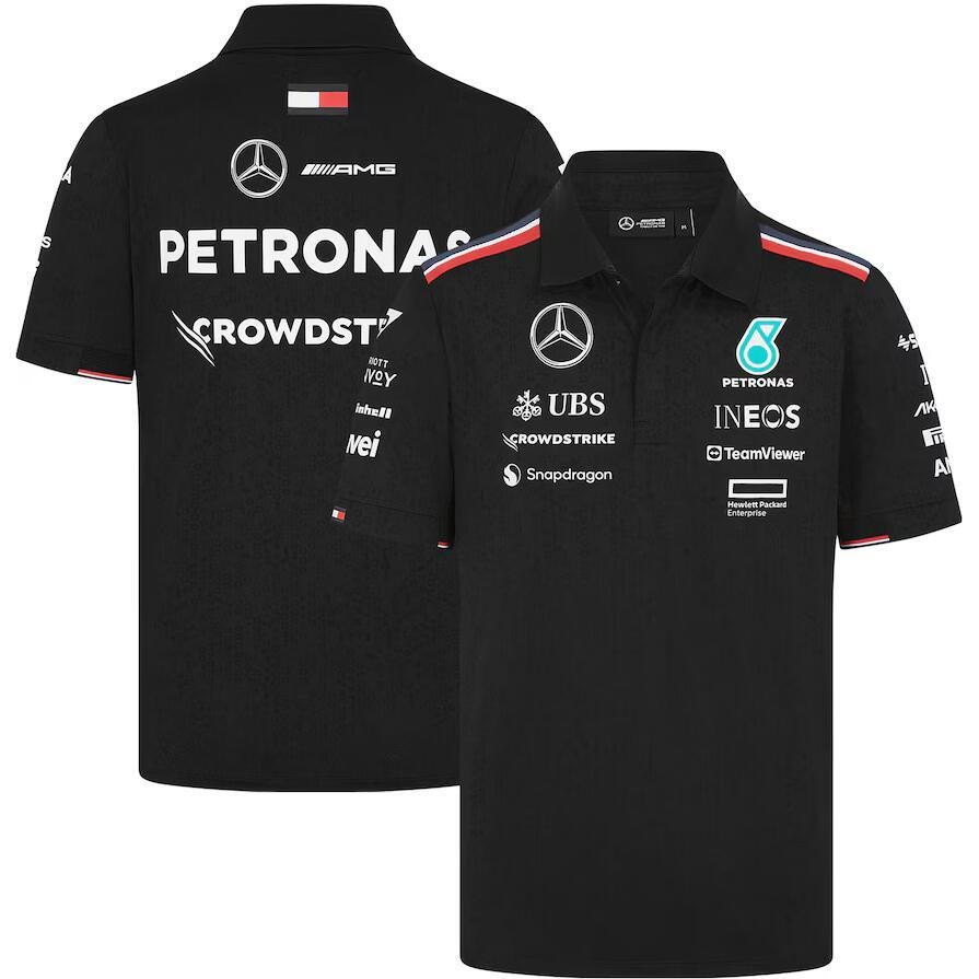 Mercedes AMG Petronas F1 2024 Team Polo - Black II 1:1