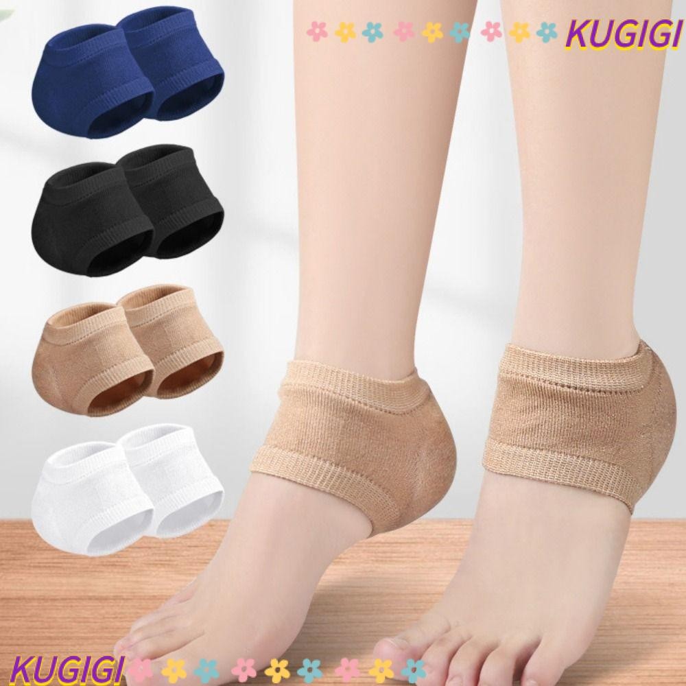 Kugigi Plantar Fasciitis Heel Socks, Silicone Moisturizing Heel Protective Cover, High Quality Skin 