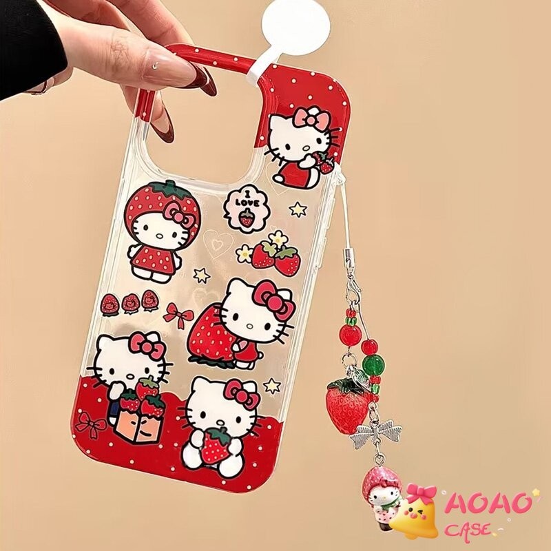 เคส Oppo A17 A7 A15 A38 A16 A58 A74 A16E A3S A54 A52 A77 A57 A16K A17k A76 A9 A31 A53 Reno 8T 5 6 ปกอ่อนคิตตี้หวานน่ารัก