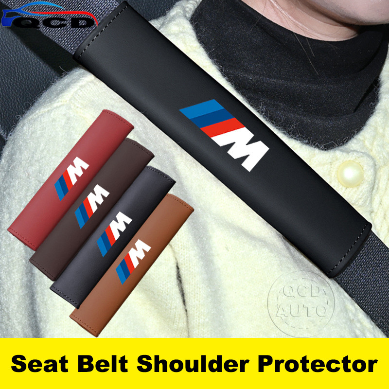 BMW M เข็มขัดนิรภัยรถยนต์ป้องกันไหล่เข็มขัดนิรภัยอัตโนมัติคอรองรับปกอ่อน สําหรับ F30 F10 E90 E46 E60