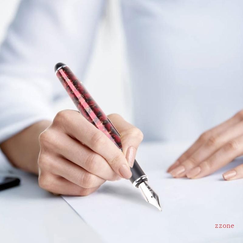 Zzz JINHAO x750 Lava Red Medium Nib Fountain Pen Nice