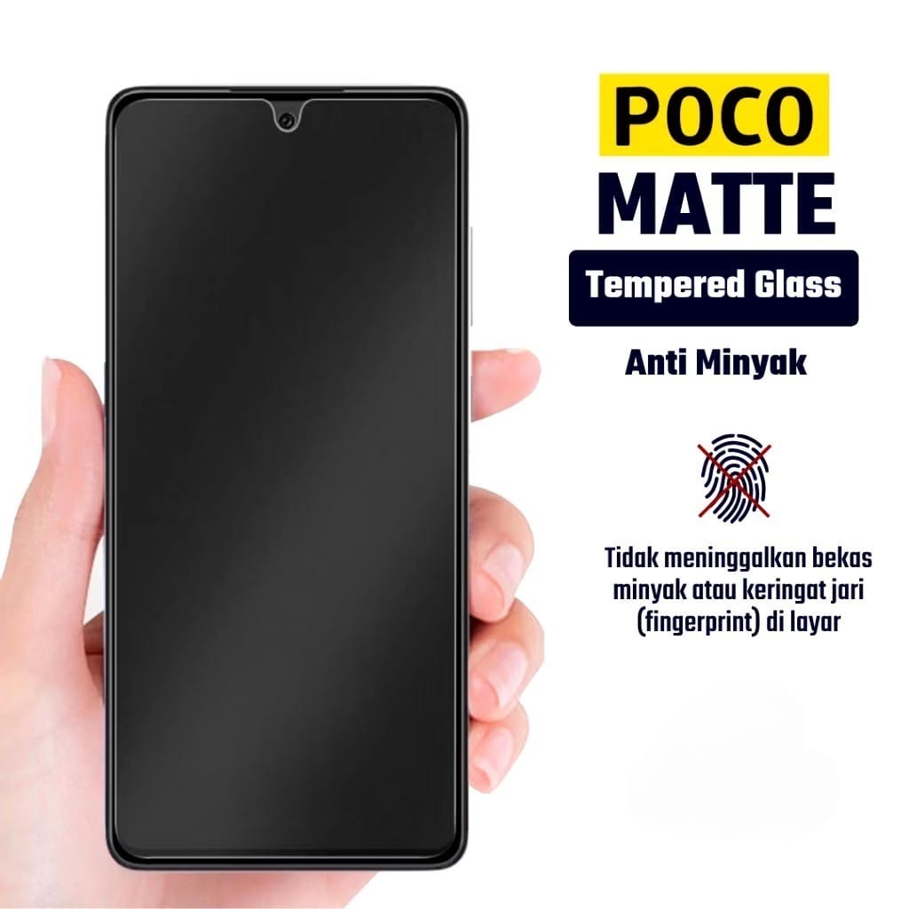กระจกนิรภัย Matte Xiaomi Poco M4 5G M4 Pro 4G M4 Pro 5G M5 M5s M6 4G M6 5G M6 Pro M6 Pro 5G