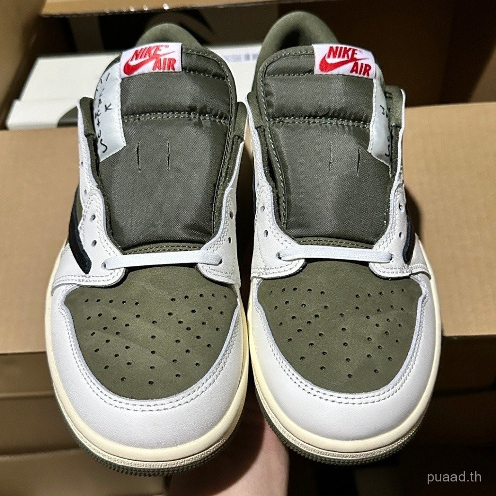 2024 [ljr 5]travis SCOTT x Air Jordan 1 Low OG "Medium OLIVE] 现货包og AJ1