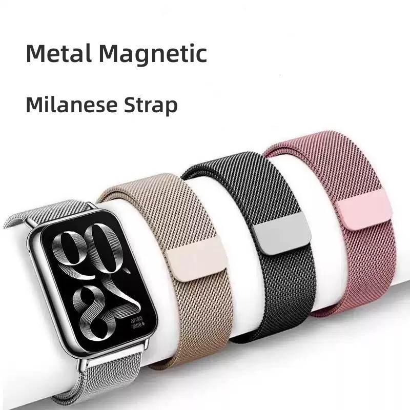 Redmi Watch 5 Active/Lite สาย Milanese เปลี่ยนนาฬิกาสําหรับ Redmi Watch 4 5 Band โลหะแม่เหล็ก Milanese สายรัดข้อมือ Accessorie