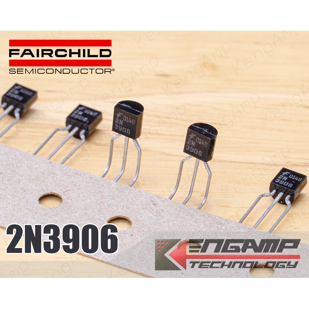 (10ตัว) [TR] 2N3904 2N3906 Fairchild NPN 200mA 40V 625mW TO-92