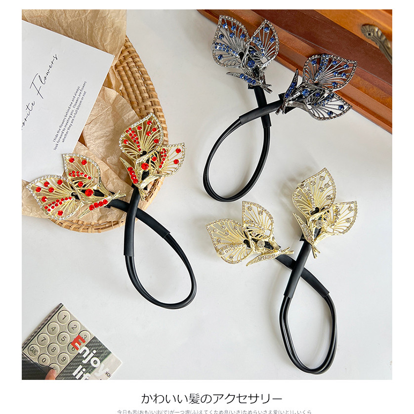 เดี่ยวเกาหลีวินเทจ คาลล่า ลิลลี่ต้นไม้ใบขดลวดผมสิ่งประดิษฐ์บิดคลิปพร็อพพรรคโบว์เครื่องประดับผมผู้หญิง - รูปที่ 5