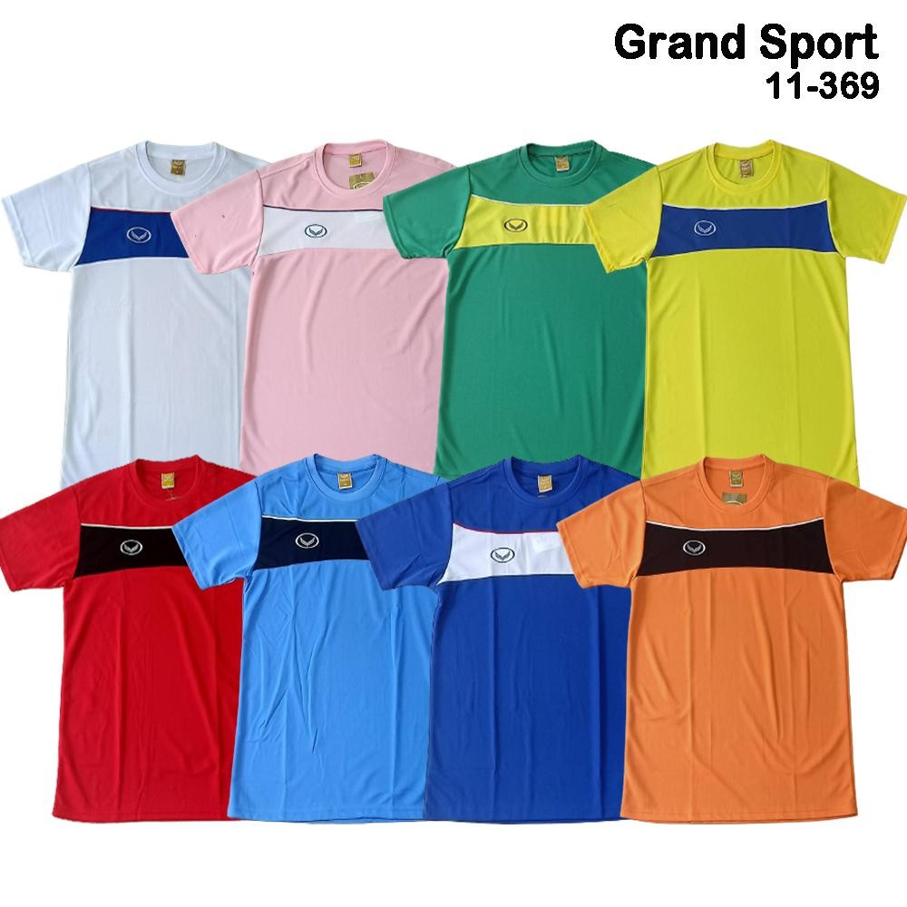 เสื้อกีฬา Grandsport [11-369] ระบายอากาศได้ เสื้อกีฬาคอกลม แกรนด์สปอร์ต ของแท้100%