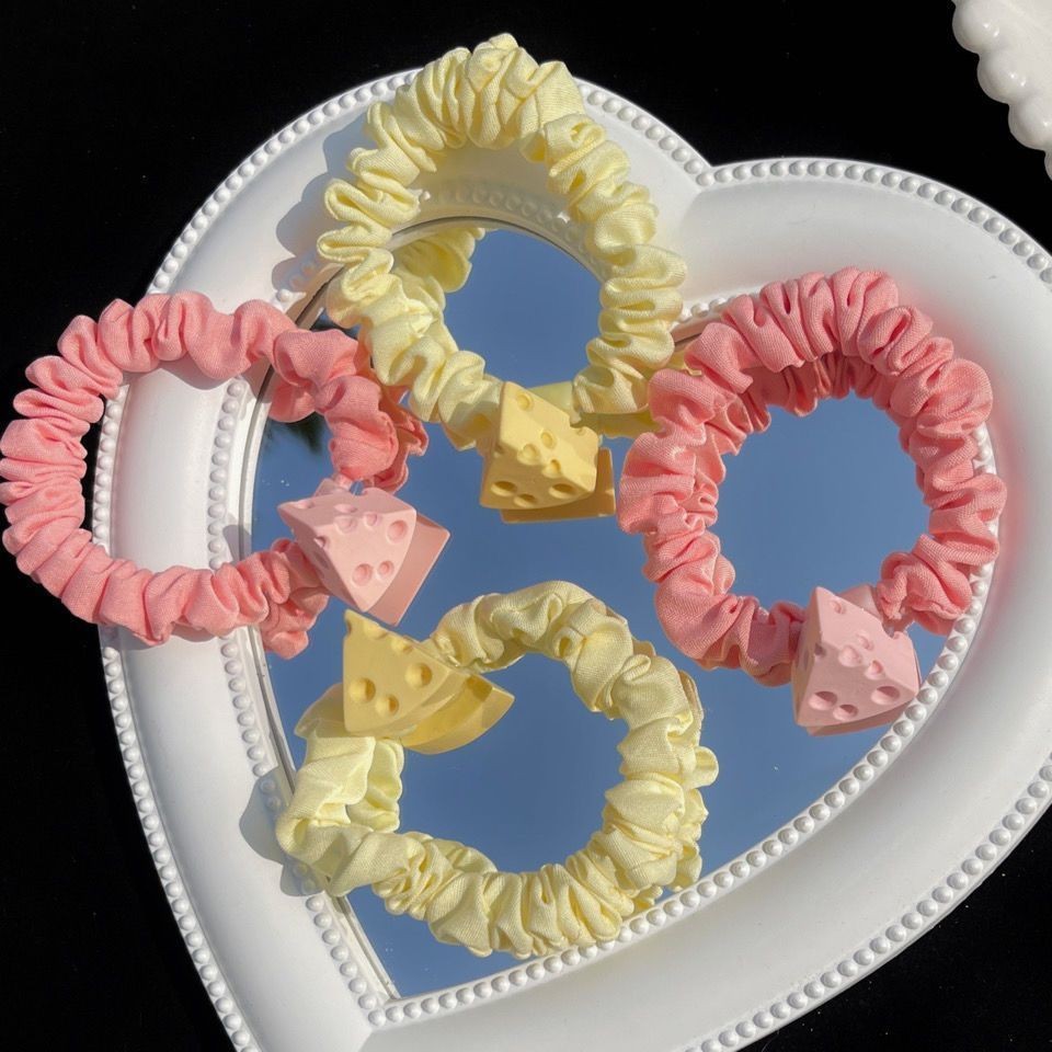 น่ารัก Girly Sweet Cheese Hair Tie
